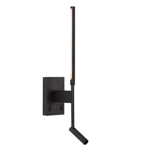 Lucide FINAN - Wandleuchte - LED - 2700K - Mit USB-Ladepunkt - Schwarz - detail 2